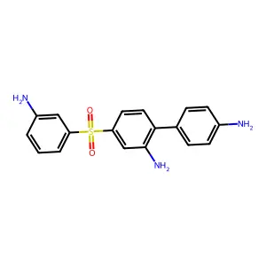 (3-Aminophenyl)(2,4'-diaminobiphenyl-4-yl)sulfone structure