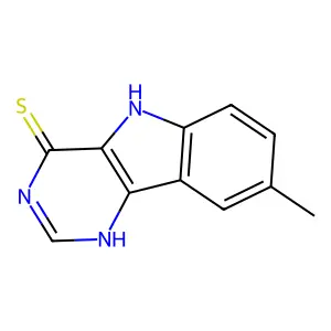 3,5-Dihydro-8-methyl-4H-pyrimido[5,4-b]indole-4-thione structure
