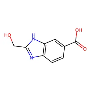 2-(hydroxymethyl)-1H-benzimidazole-5-carboxylic acid structure