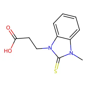 3-(3-Methyl-2-thioxo-2,3-dihydro-benzoimidazol-1-yl)-propionic acid structure