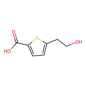 5-(2-Hydroxyethyl)thiophene-2-carboxylic acid structure
