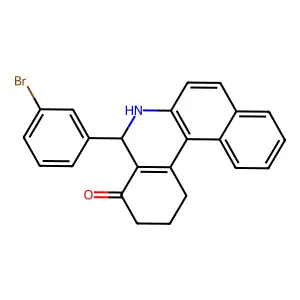 5-(3-Bromophenyl)-2,3,5,6-tetrahydrobenzo[a]phenanthridin-4(1H)-one structure