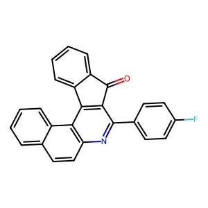 8-(4-fluorophenyl)-9H-benzo[f]indeno[2,1-c]quinolin-9-one structure