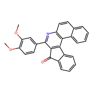 8-(3,4-dimethoxyphenyl)-9H-benzo[f]indeno[2,1-c]quinolin-9-one structure