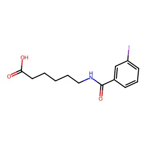 6-[(3-iodobenzoyl)amino]hexanoic Acid structure