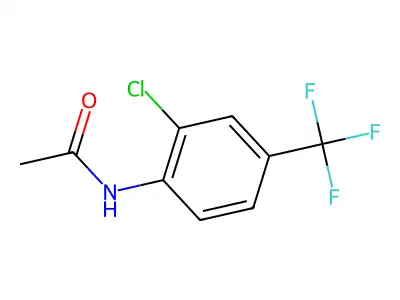 N-(2-chloro-4-(trifluoromethyl)phenyl)acetamide structure