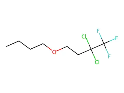 4-Butoxy-2,2-dichloro-1,1,1-trifluorobutane structure