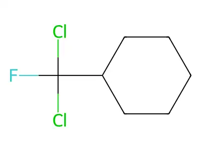(Dichlorofluoromethyl)cyclohexane structure