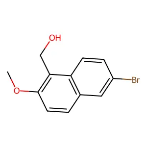 (6-Bromo-2-methoxy-1-naphthyl)methanol structure