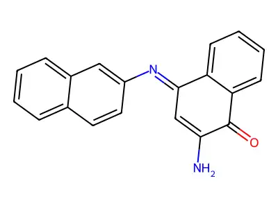 2-Amino-4-(2-naphthalenylimino)-1(4H)-naphthalenone structure