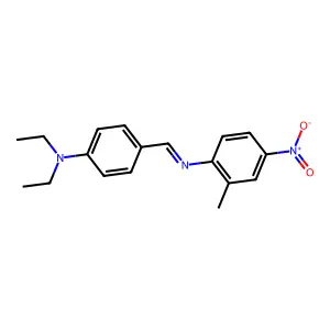 Benzenamine, N-[[4-(diethylamino)phenyl]methylene]-2-methyl-4-nitro- structure