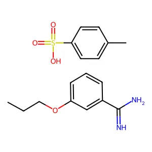 4-Methylbenzenesulfonic acid; 3-propoxybenzenecarboximidamide structure
