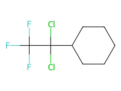(1,1-Dichlorotrifluoroethyl)cyclohexane structure