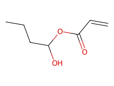 1-Hydroxybutyl 2-propenoate structure