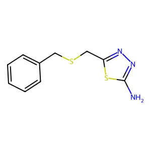 5-Benzylsulfanylmethyl-[1,3,4]thiadiazol-2-ylamine structure