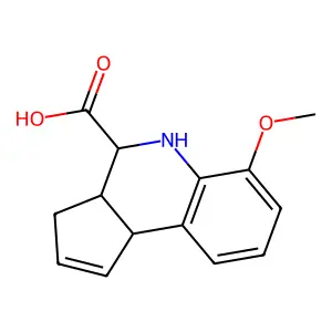 6-Methoxy-3a,4,5,9b-tetrahydro-3H-cyclopenta[c]quinoline-4-carboxylic acid structure