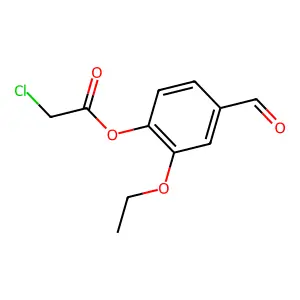 2-Ethoxy-4-formylphenyl 2-chloroacetate structure
