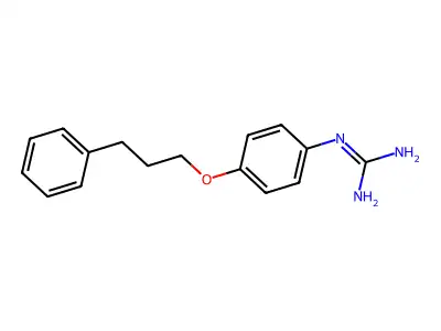 N-[4-(3-Phenylpropoxy)phenyl]guanidine structure