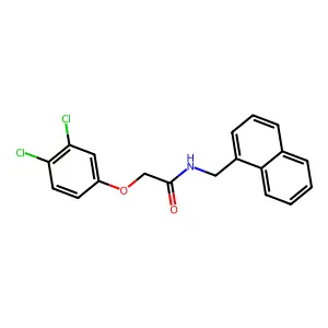 2-(3,4-dichlorophenoxy)-N-(naphthalen-1-ylmethyl)acetamide structure