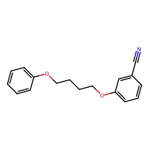 Benzonitrile, 3-(4-phenoxybutoxy)- structure