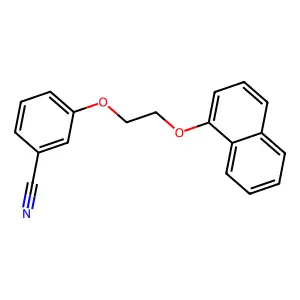 3-(2-Naphthalen-1-yloxyethoxy)benzonitrile structure