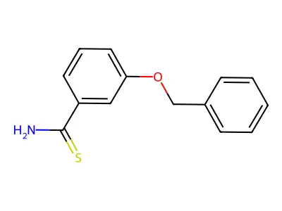 3-Phenylmethoxybenzenecarbothioamide structure