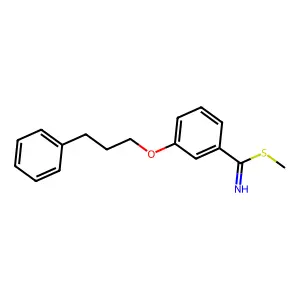 Methyl 3-(3-phenylpropoxy)benzenecarboximidothioate structure