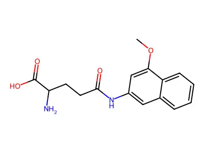 L-Glutamic acid gamma-(4-methoxy-beta-naphthylamide) structure
