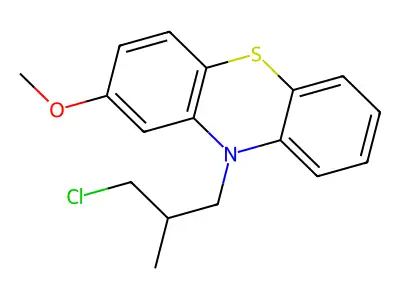 10-(3-Chloro-2-methylpropyl)-2-methoxy-10H-phenothiazine structure