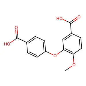 3-(p-Carboxyphenoxy)-p-anisic acid structure