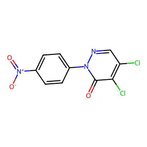 4,5-Dichloro-2-(4-nitrophenyl)-2,3-dihydropyridazin-3-one structure