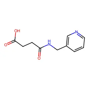 3-[(Pyridin-3-ylmethyl)carbamoyl]propanoic acid structure