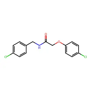 N-(4-chlorobenzyl)-2-(4-chlorophenoxy)acetamide structure