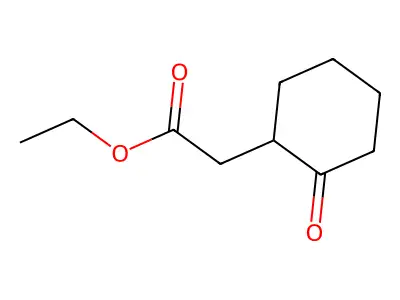 Ethyl 2-oxocyclohexylacetate structure