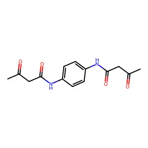 N,N'-1,4-亚苯基双(3-氧代丁酰胺) structure