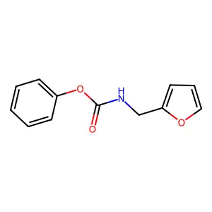Phenyl (furan-2-ylmethyl)carbamate structure