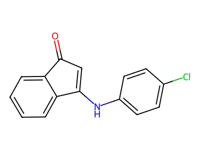 3-(4-Chloroanilino)inden-1-one structure