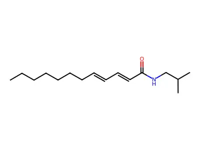 十二碳二烯酸异丁基酰胺 structure