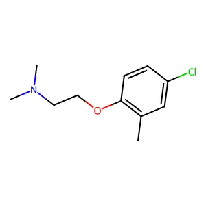 2-(4-chloro-2-methylphenoxy)-N,N-dimethylethanamine structure