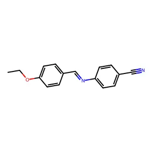 4-[(4-乙氧基亚苄基)氨基]苯甲腈 structure