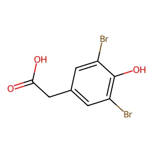 2-(3,5-Dibromo-4-hydroxyphenyl)acetic acid structure