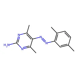 5-[(2,5-Dimethylphenyl)diazenyl]-4,6-dimethylpyrimidin-2-amine structure