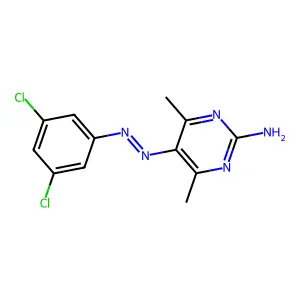 5-[(3,5-Dichlorophenyl)diazenyl]-4,6-dimethylpyrimidin-2-amine structure