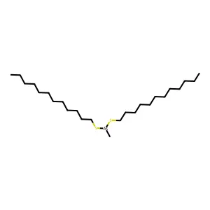 Arsine, bis(dodecylthio)methyl- structure