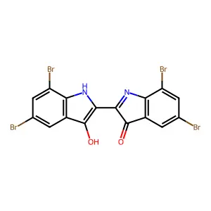 5,5',7,7'-Tetrabromoindigo structure