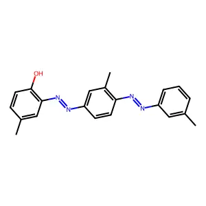 Phenol, 4-methyl-2-[2-[3-methyl-4-[2-(3-methylphenyl)diazenyl]phenyl]diazenyl]- structure
