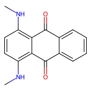 9,10-Anthracenedione, 1,4-bis(methylamino)- structure