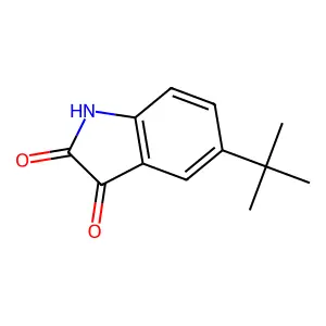 5-tert-butyl-2,3-dihydro-1H-indole-2,3-dione structure