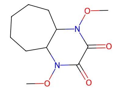 1,4-dimethoxyoctahydro-1H-cyclohepta[b]pyrazine-2,3-dione structure
