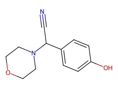 2-(4-Hydroxyphenyl)-2-morpholinoacetonitrile structure